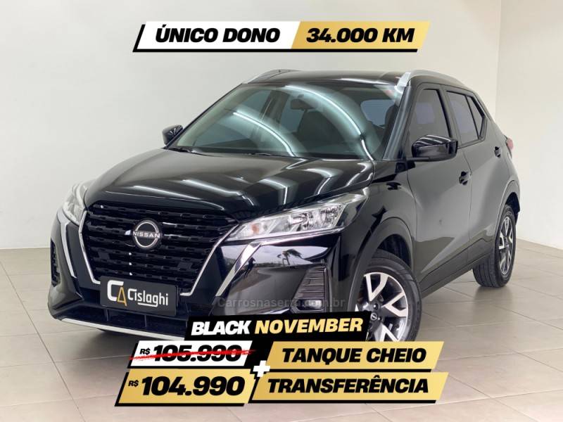 NISSAN - KICKS - 2022/2023 - Preta - R$ 105.990,00