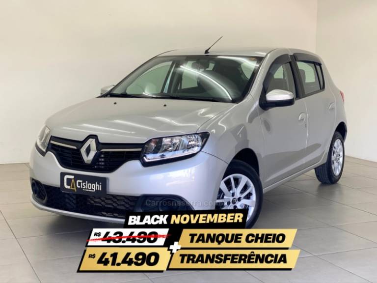 RENAULT - SANDERO - 2016/2016 - Prata - R$ 43.490,00