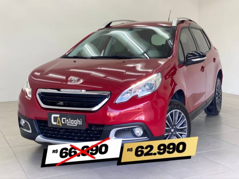 PEUGEOT - 2008 - 2019/2019 - Vermelha - R$ 66.990,00